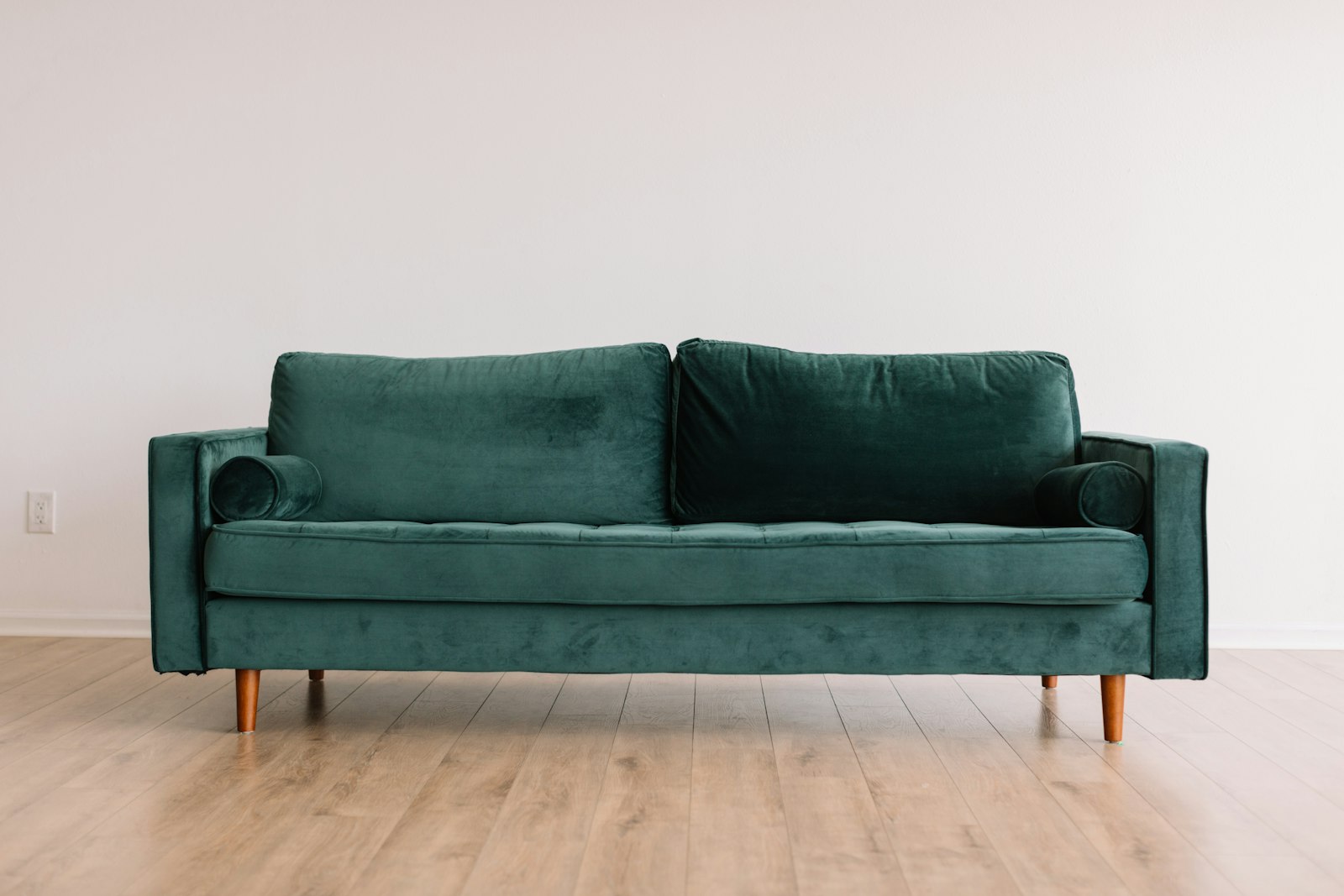 Modular fabric sofa in a bright living room